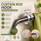 No-Drill Universal Curtain Rod Holder