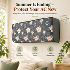 Floral AC Dust Cover