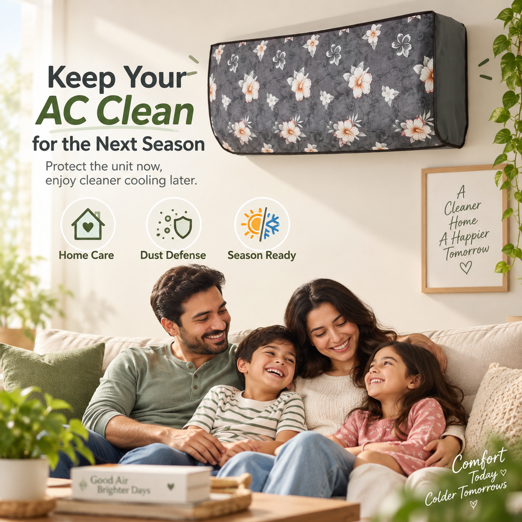 Floral AC Dust Cover