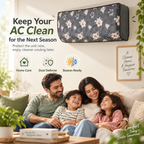 Floral AC Dust Cover