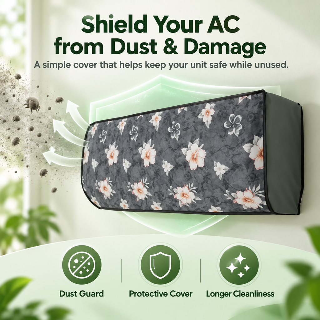 Floral AC Dust Cover
