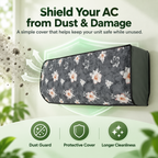 Floral AC Dust Cover