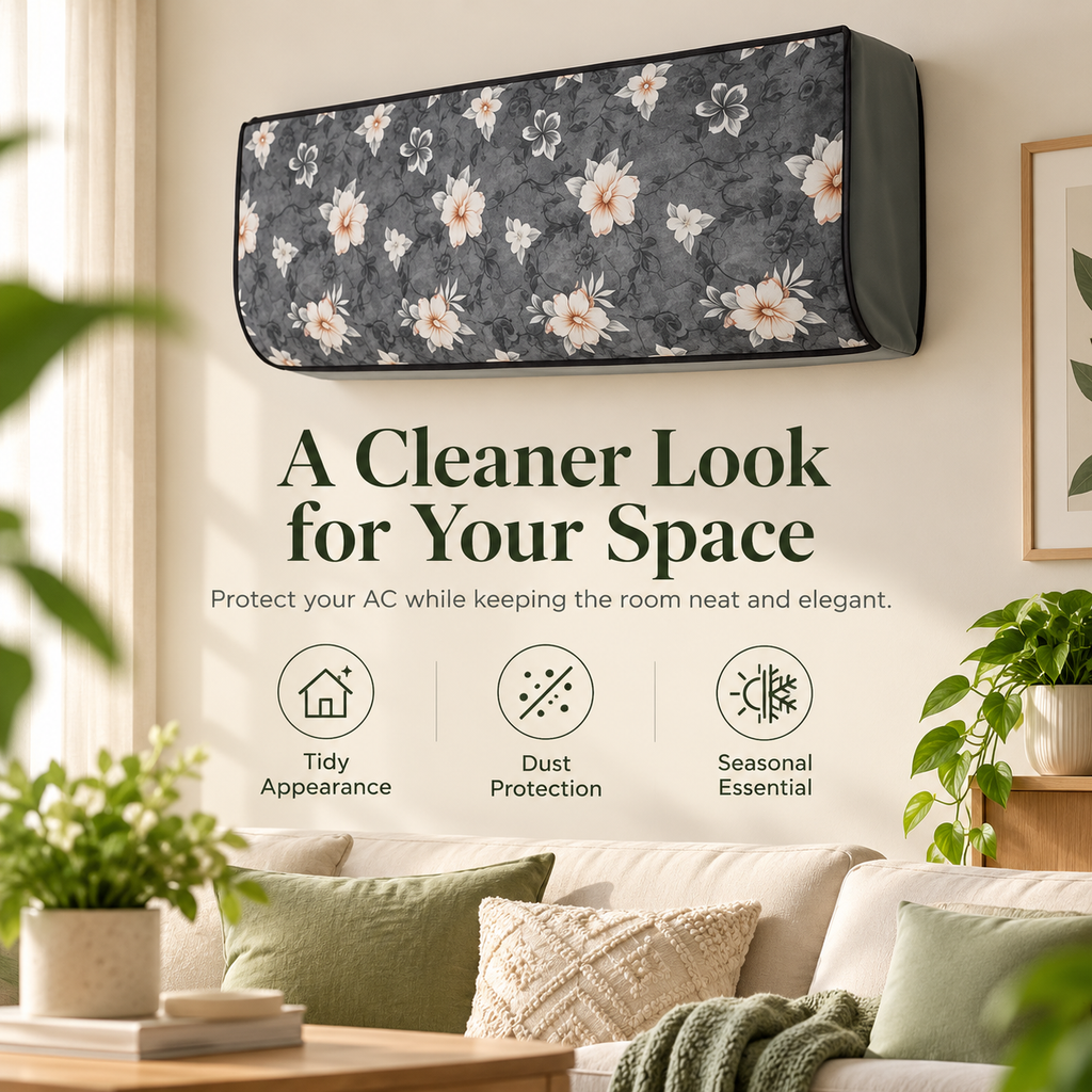 Floral AC Dust Cover