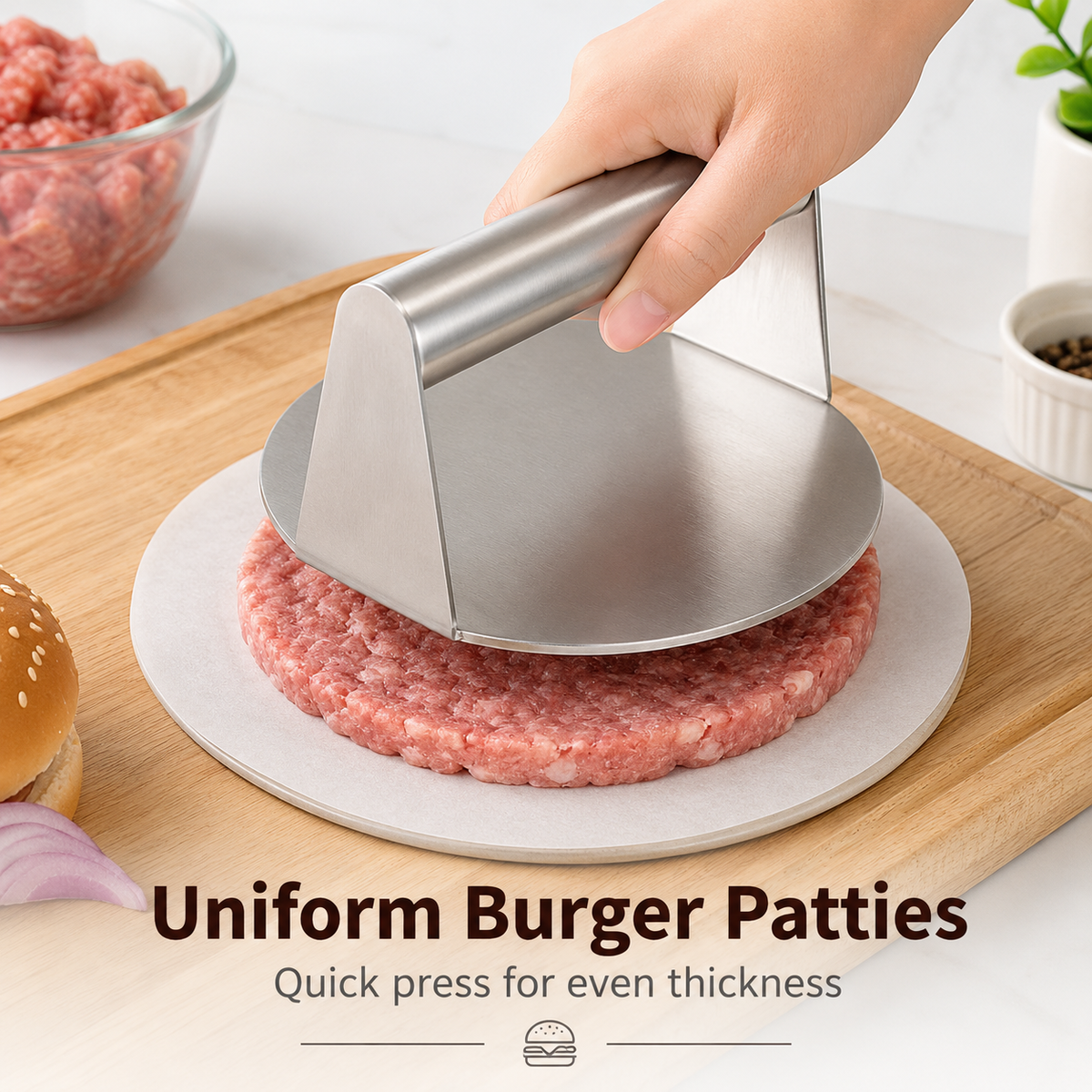 Multi-Purpose Stainless Steel Kitchen Press