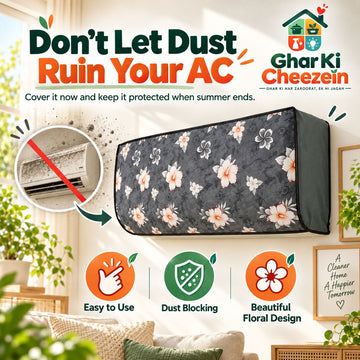 Floral AC Dust Cover