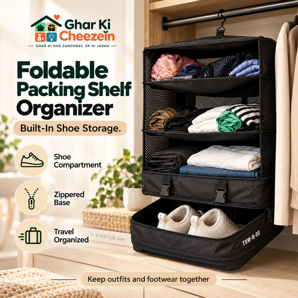 Foldable Packing Shelf Organizer - detail view 5 | Ghar Ki Cheezein