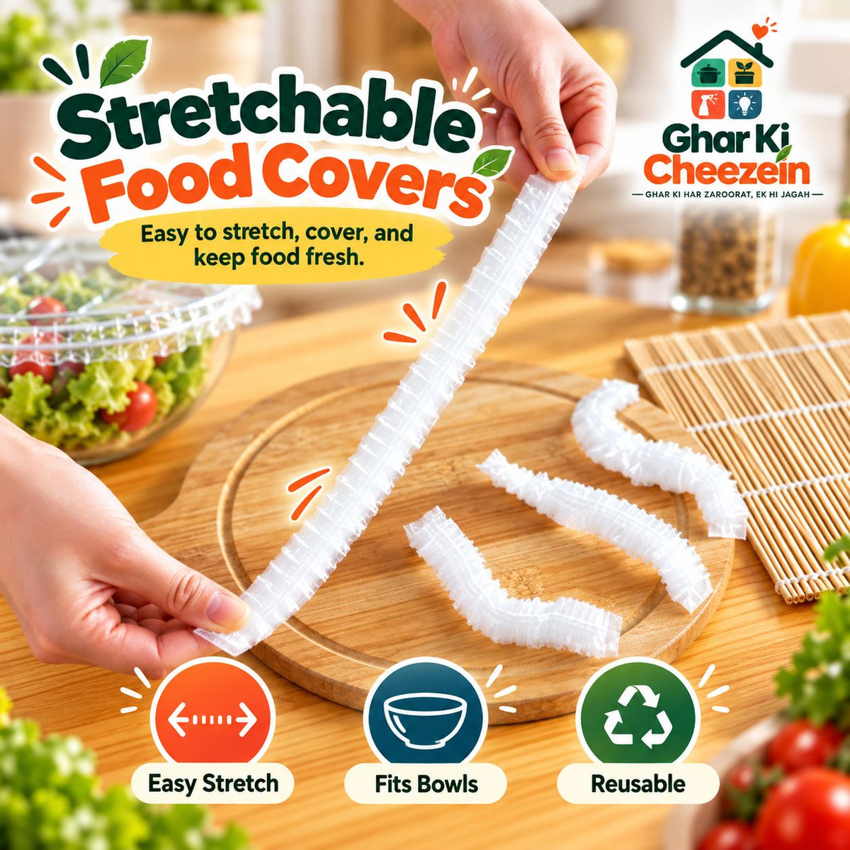 Stretchable Food Covers | Ghar Ki Cheezein Pakistan