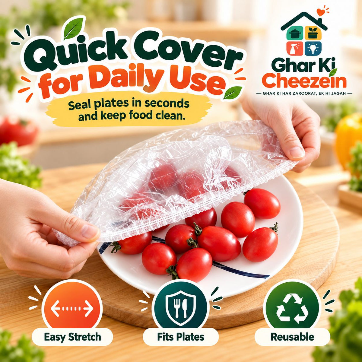 Stretchable Food Covers - detail view 5 | Ghar Ki Cheezein