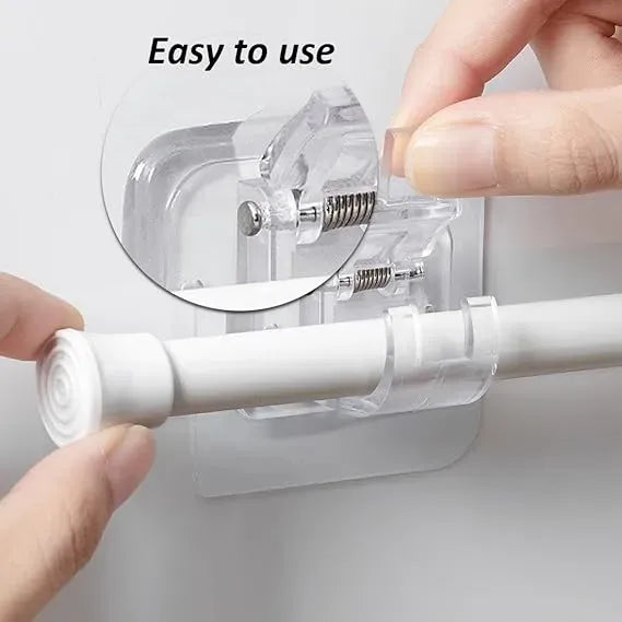 No-Drill Universal Curtain Rod Holder