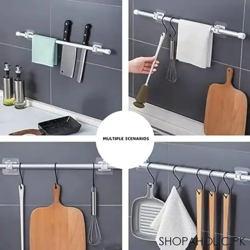 No-Drill Universal Curtain Rod Holder