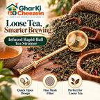 Infused Rapid-Ball Tea Strainer - detail view 2 | Ghar Ki Cheezein