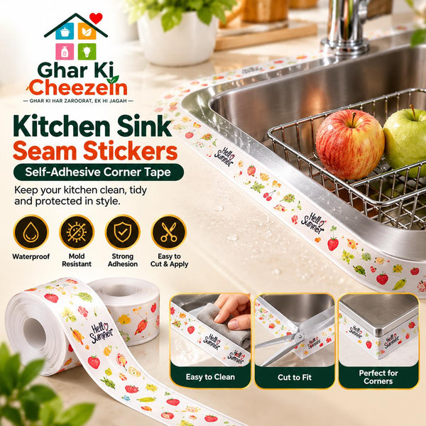 Kitchen Sink Seam Stickers Self-Adhesive Corner Tape