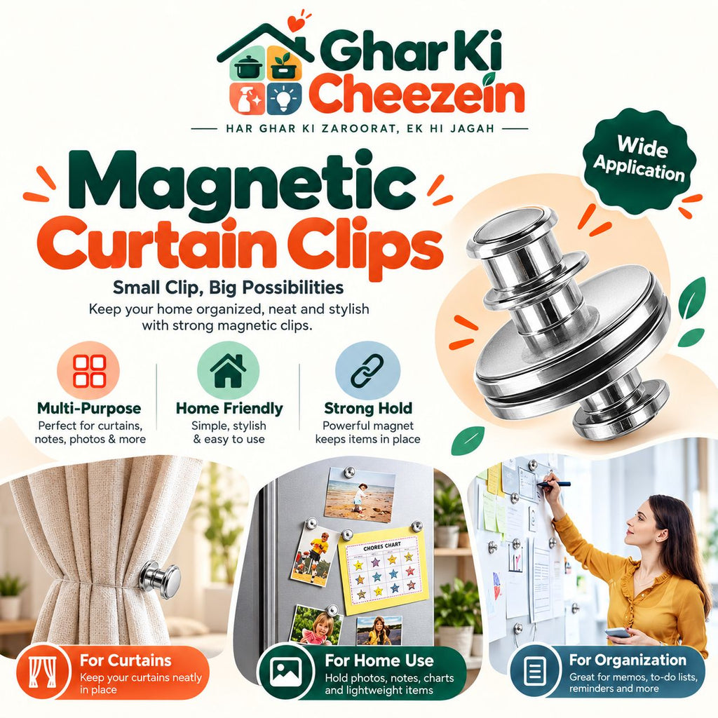 Magnetic Curtain Clips - detail view 5 | Ghar Ki Cheezein